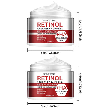Revitalizing Retinol Collagen Moisturizing Cream for Deep Hydration & Skin Repair - Perfect for Dry, Aging Skin