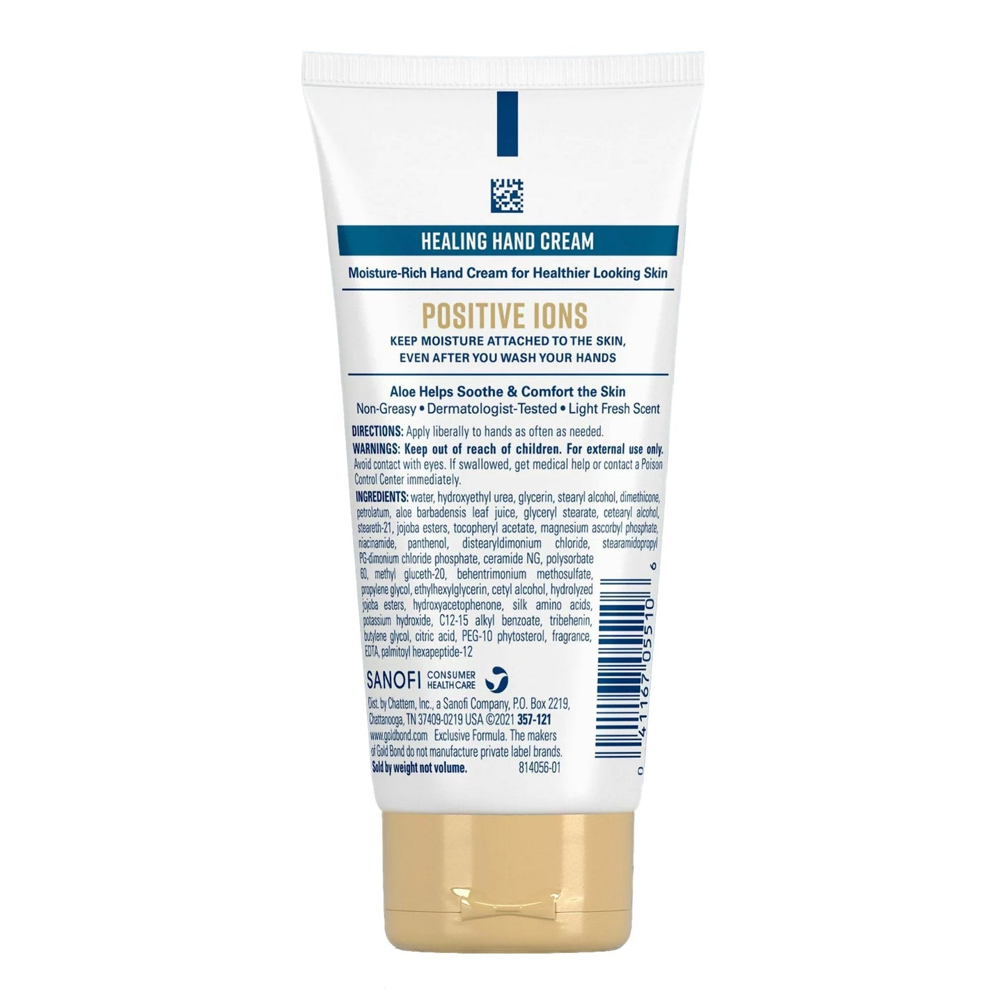Hand Moisturizer Gold Bond® Healing 3 oz. Tube Scented Cream 04116705510