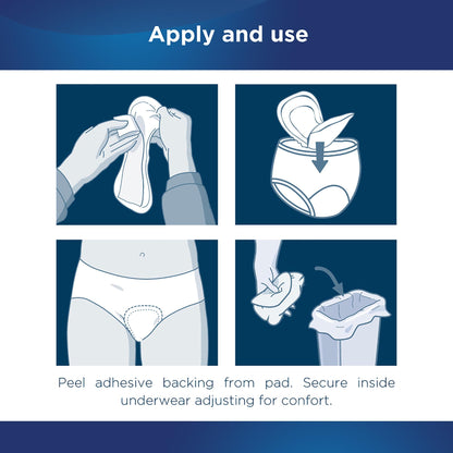 Attends® Discreet Liners Bladder Control Pad, 6-Inch Length ADLINER