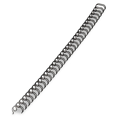 Fellowes Wire Bindings, 1/2" Diameter, 100 Sheet Capacity, Black, 25/Pack