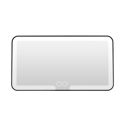 LED Touch Screen Car Sun Visor Makeup Mirror - Adjustable Brightness, Rechargeable HD Vanity Mirror for Stylish Car Accessories