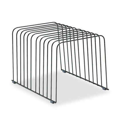 Fellowes Wire Desktop Organizer, 11 Sections, Letter to Legal Size Files, 9" x 11.38" x 8", Black