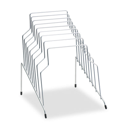 Fellowes Wire Step File, 8 Sections, Letter to Legal Size Files, 10.13" x 12.13" x 11.81", Silver