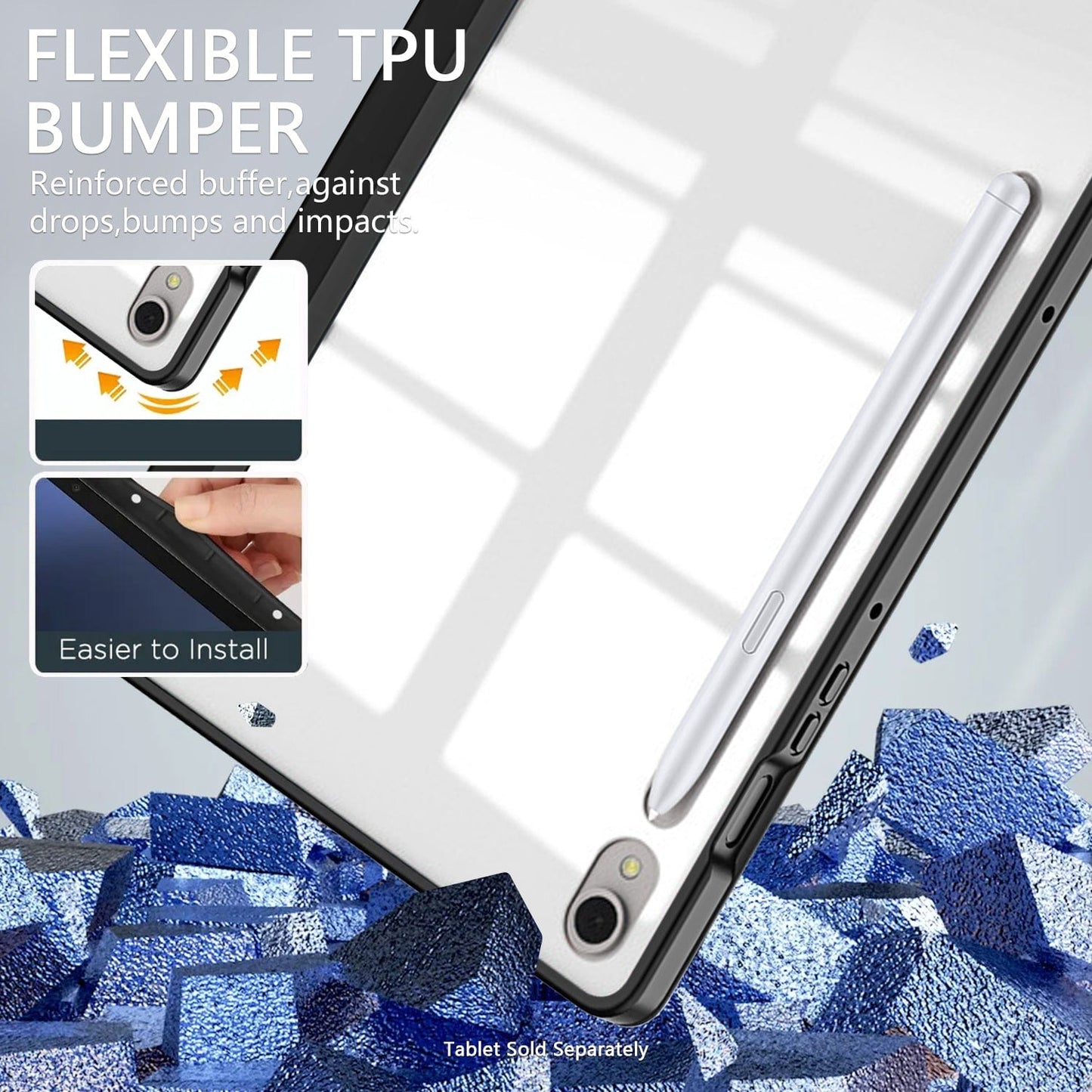Samsung Galaxy Tab S10 FE Folio Case - Durable Lightweight Ergonomic Design | Venture Series