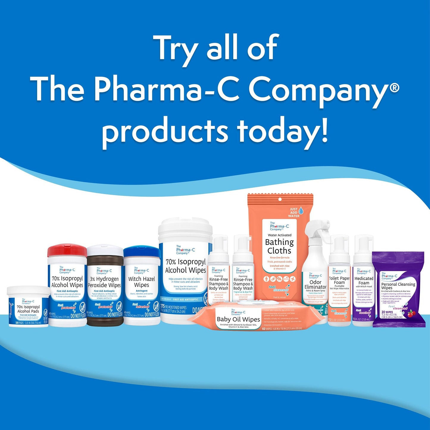 Pharma-C-Wipes® Hydrogen Peroxide Antiseptic 63-13271