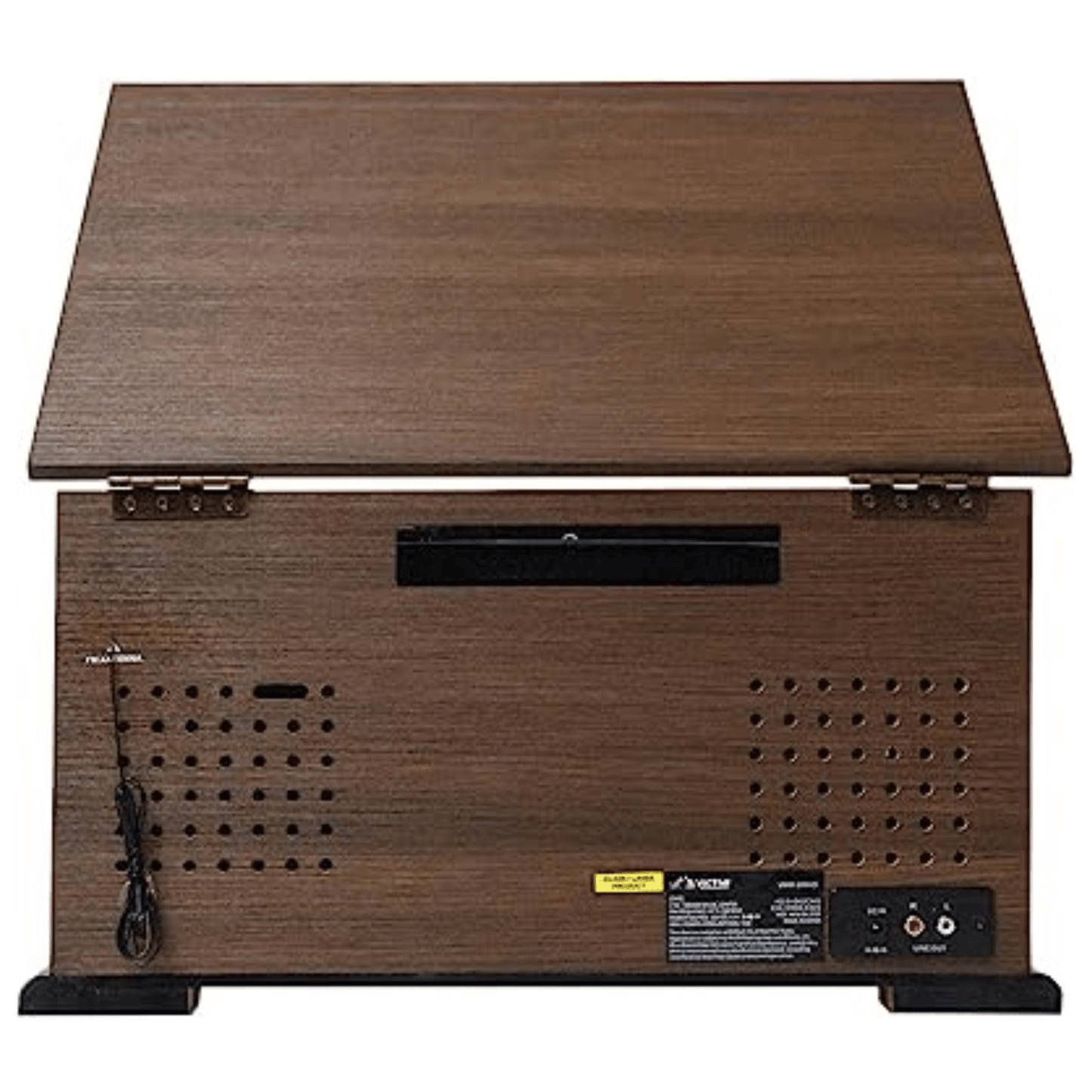 Victor State 7-in-1 Wood Music Center Espresso - Refurbished