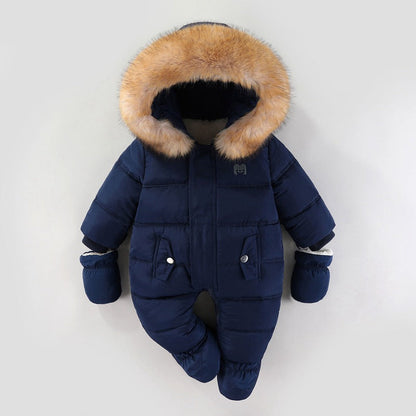 Jumpsuit Fleece-lined Quilted Cotton-padded Clothes