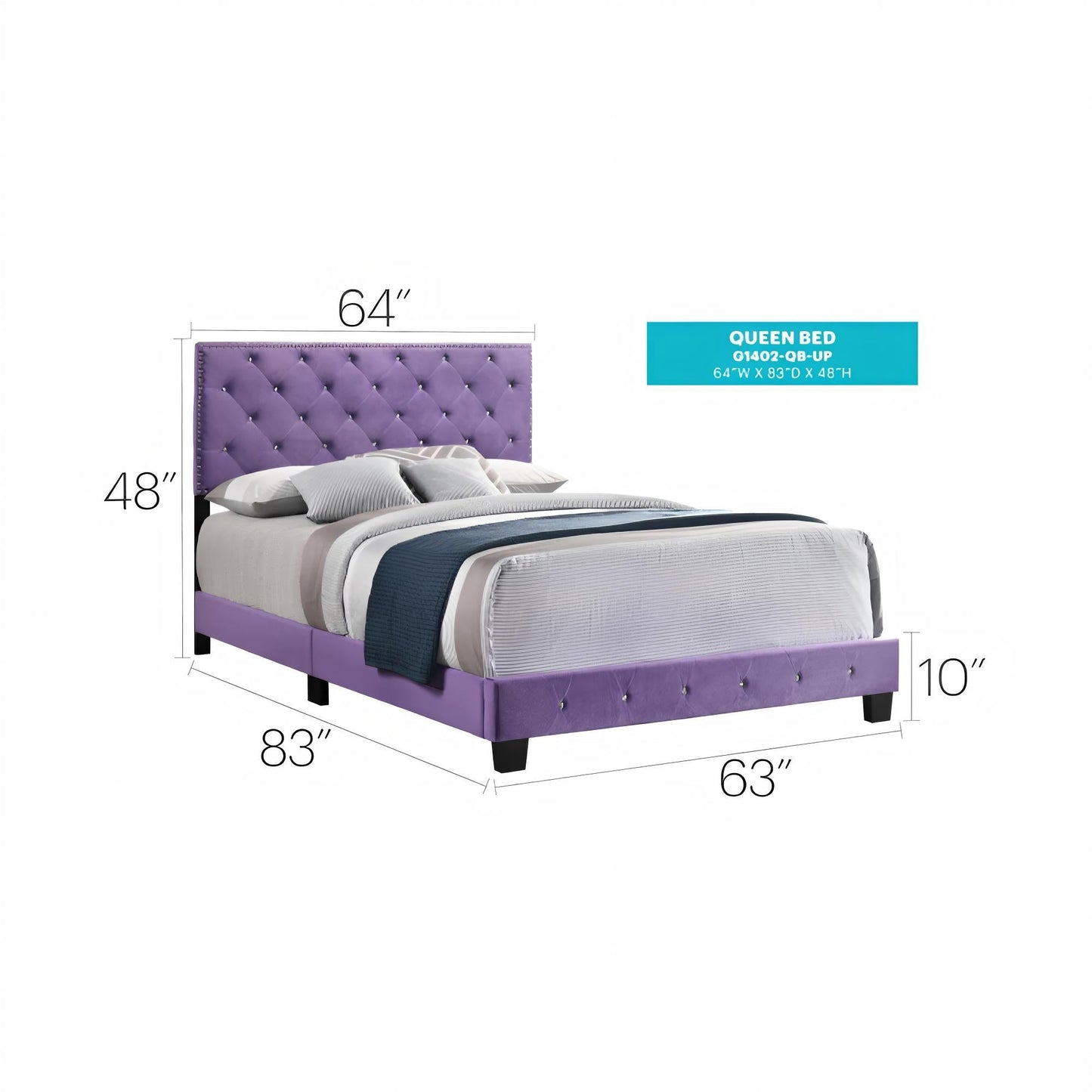 Luxurious Upholstered Bed