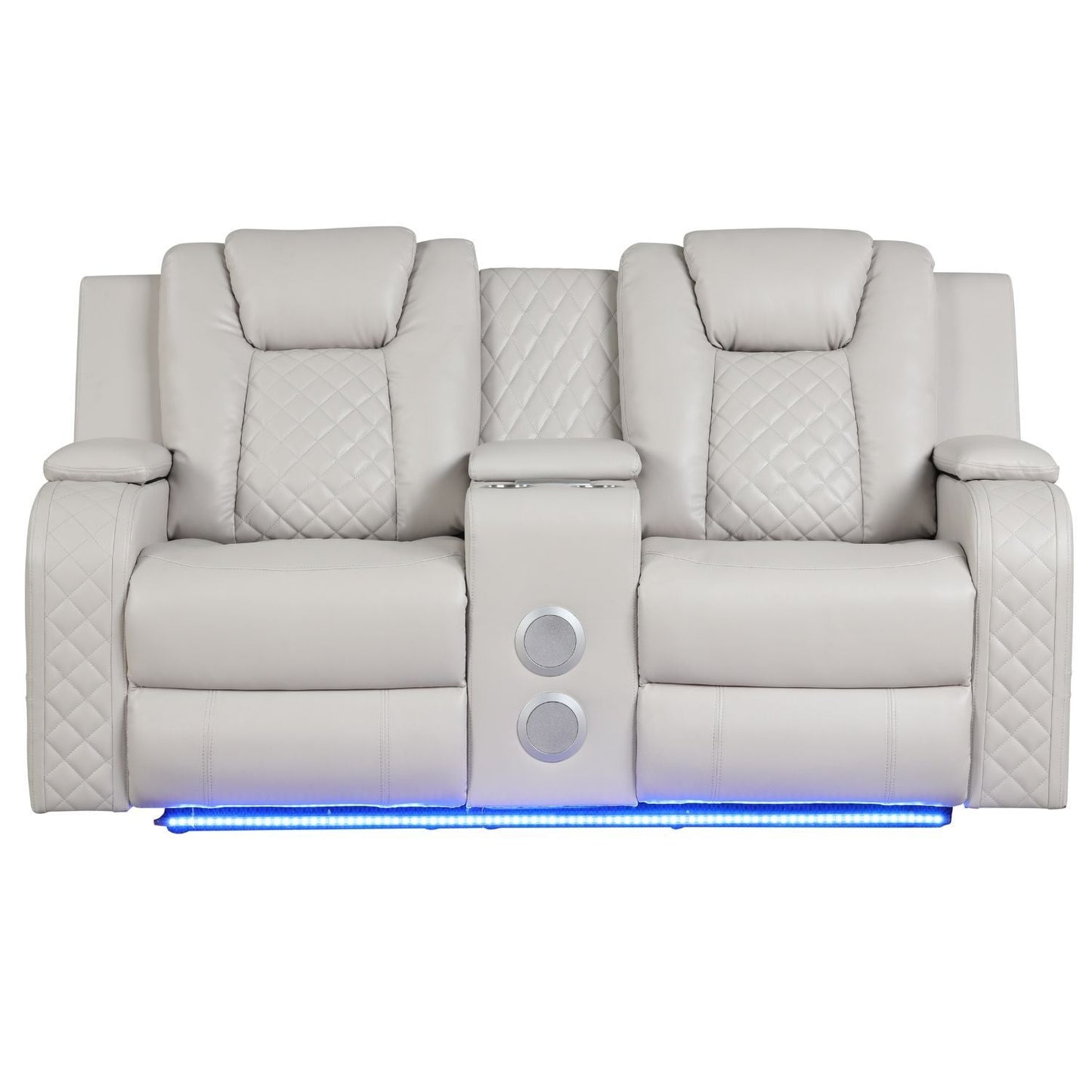 Benz - Power Reclining Loveseat & LED Lighting And Built In USB