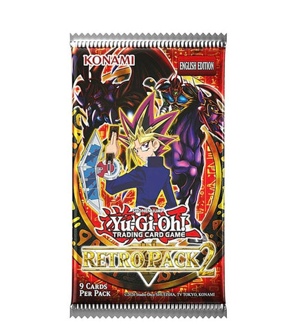Konami Yu-Gi-Oh! Retro Pack 2 - Four 9-Card Packs Trading Card Game Edition Featuring Classic Characters for Collectors and Players Sealed Booster Box Enhanced Booster Box
