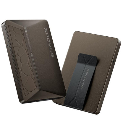 XPOVOS Metal Wallet for Men - Slim Mens Wallet with Money Clip Slide to Pop-Up Minimalistic RFID Wallet Credit Card Holder for Men with Gift Box