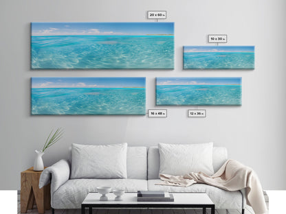 Panoramic Print of Turks Caicos, Beautiful Beach, Extra Large Wall Art, Panoramic Wall Art, Panoramic Landscape Print, Landscape Photography