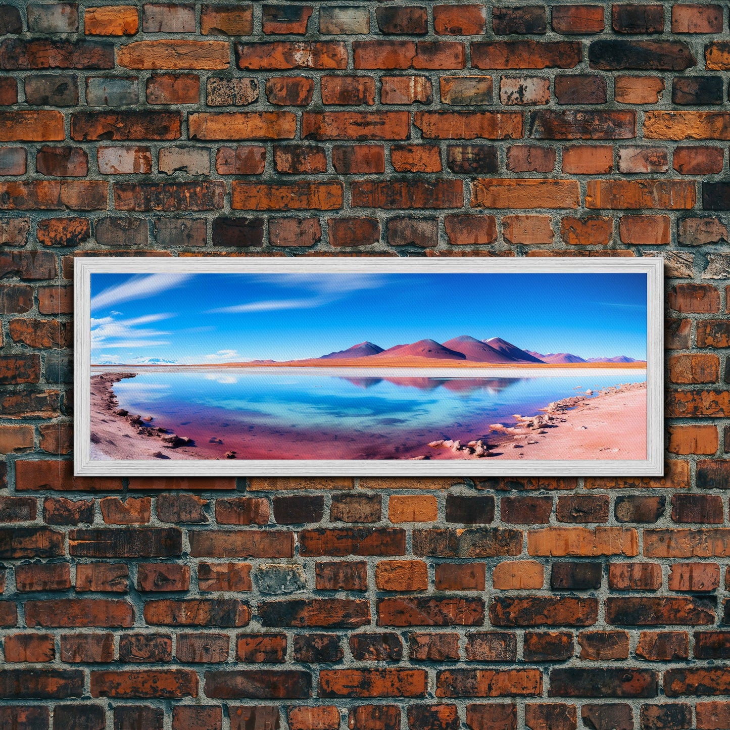 Panoramic Print of Laguna Colorada Salt Flats, Extra Large Wall Art, Panoramic Wall Art, Panoramic Landscape Print, Landscape Photography