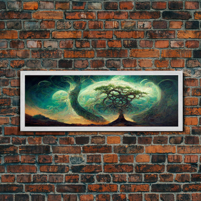 Tree Of Life, Abstract Trees Roots Nature Green Fine Art Print, Wall Art Print, Wall Décor, Wall Poster, Fantasy Art