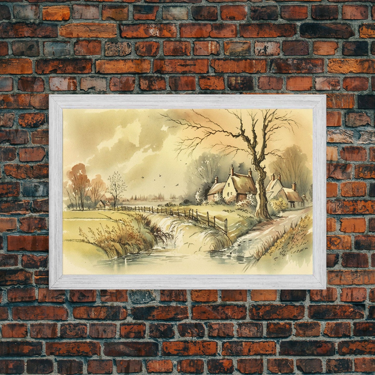 Life On The Farm, Framed Canvas Print, Wall Art
