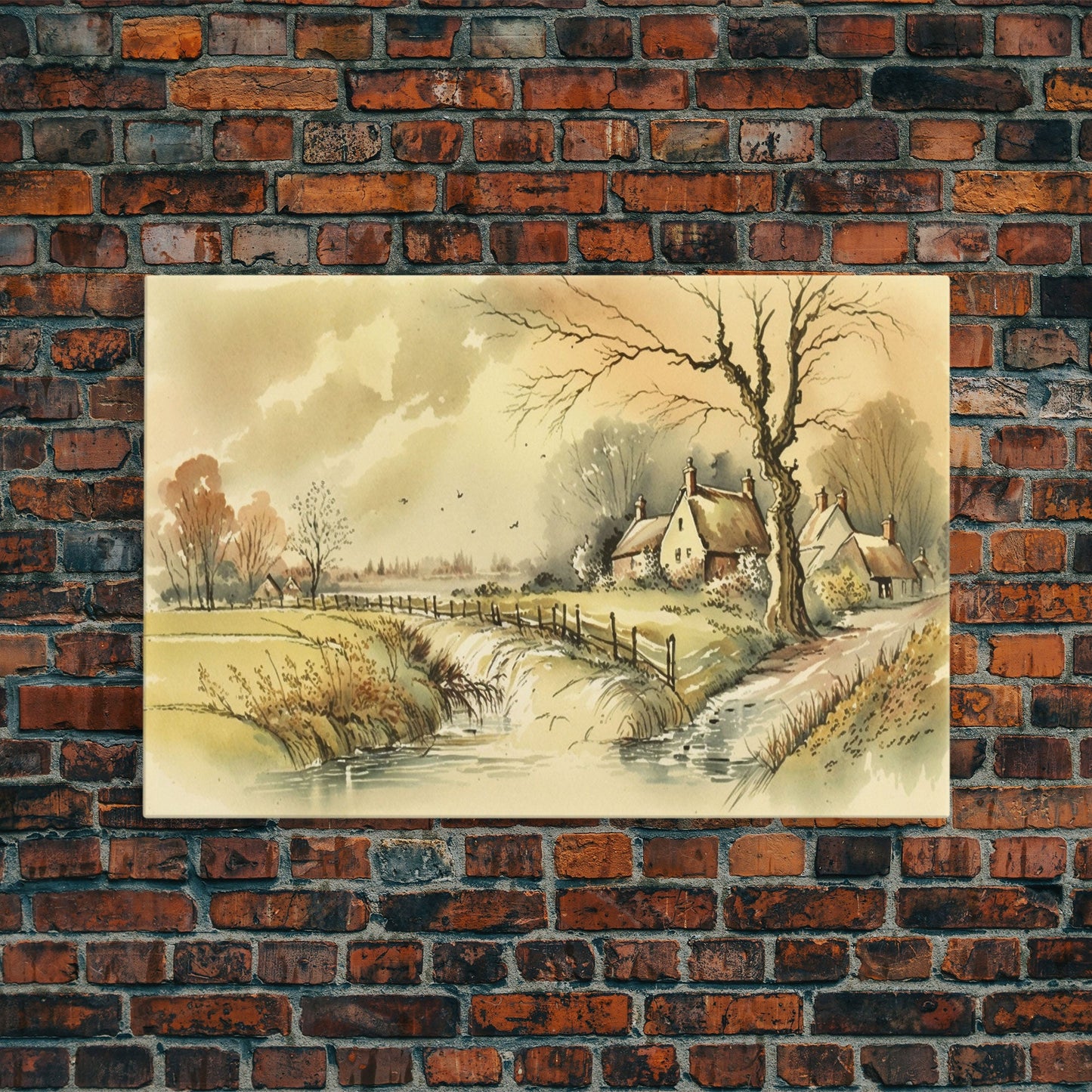 Life On The Farm, Framed Canvas Print, Wall Art