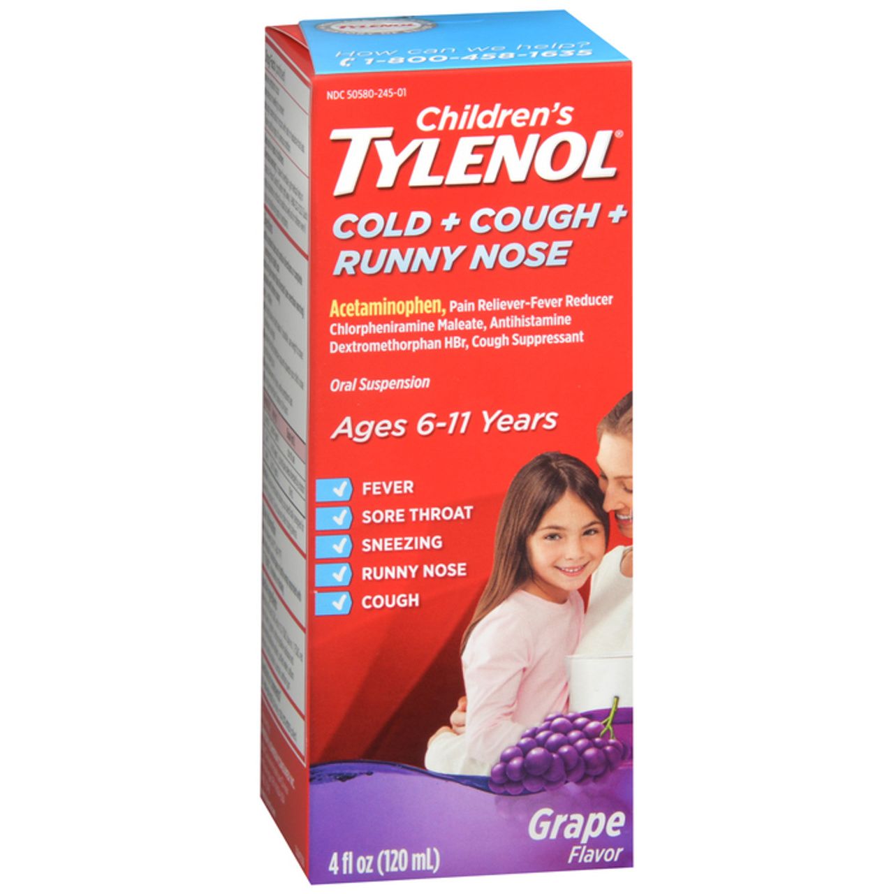 Tylenol Chd  C/C/Rn ss 120Ml Grp