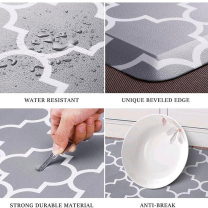 Kitchen Mat Cushioned Anti-Fatigue Kitchen Rug,17.3"X 28",Non Slip Waterproof Kitchen Mats and Rugs Heavy Duty PVC Ergonomic Comfort Mat for Kitchen, Floor Home, Office, Sink, Laundry