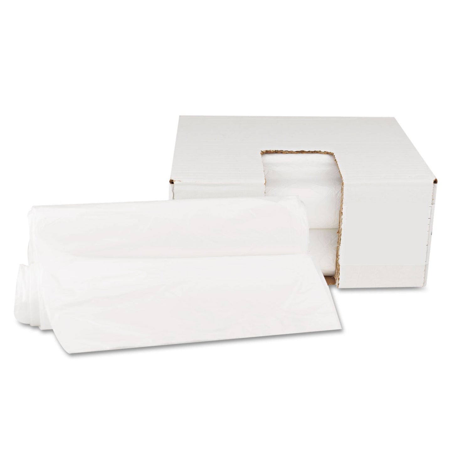 GEN High Density Can Liners, 10 gal, 6 microns, 24" x 23", Natural, 1,000/Carton