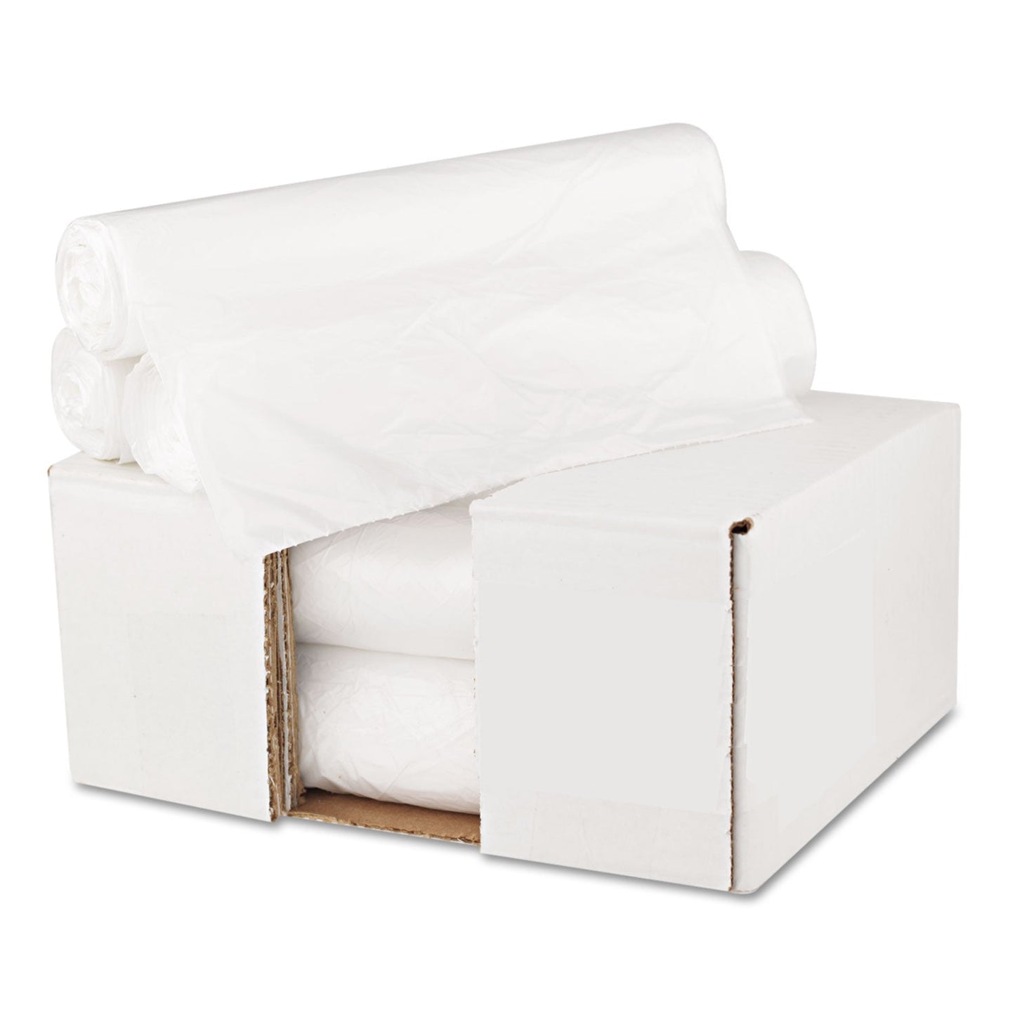 GEN High Density Can Liners, 10 gal, 6 microns, 24" x 23", Natural, 1,000/Carton