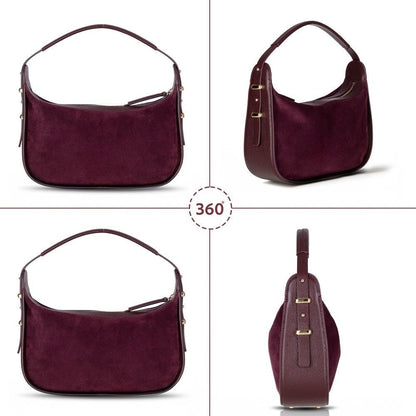 Dolcezza Women’s Suede Leather Bag – Suede Leather Women’s Tote & Shoulder Bag for Everyday Elegance | Minimal & Handcrafted