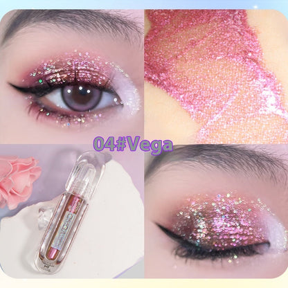 Chameleon Rhinestone Liquid Eye Shadow Multicolor Series Pearlescent Thin And Glittering Highlight