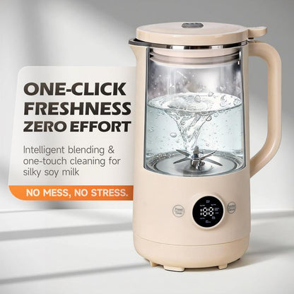 8-In-1 Multifunctional Automatic Nut Milk Machine&Coffee Maker, 27Oz Auto Self-Cleaning, Baby Food, Delay Start, Keep Warm, Boil Water – Stainless Steel, White,Soy Milk Maker for Homemade Almond, Oat, Coconut, Juice, Milkshake, Grains, Creamy Soup,Gifts