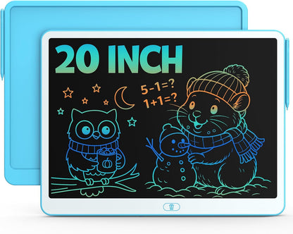 Bravokids 10 Inch LCD Writing Tablet for 3-8 Year Olds - Electronic Drawing Pad and Doodle Board as Educational Birthday Gifts for Girls and Boys (Pink)