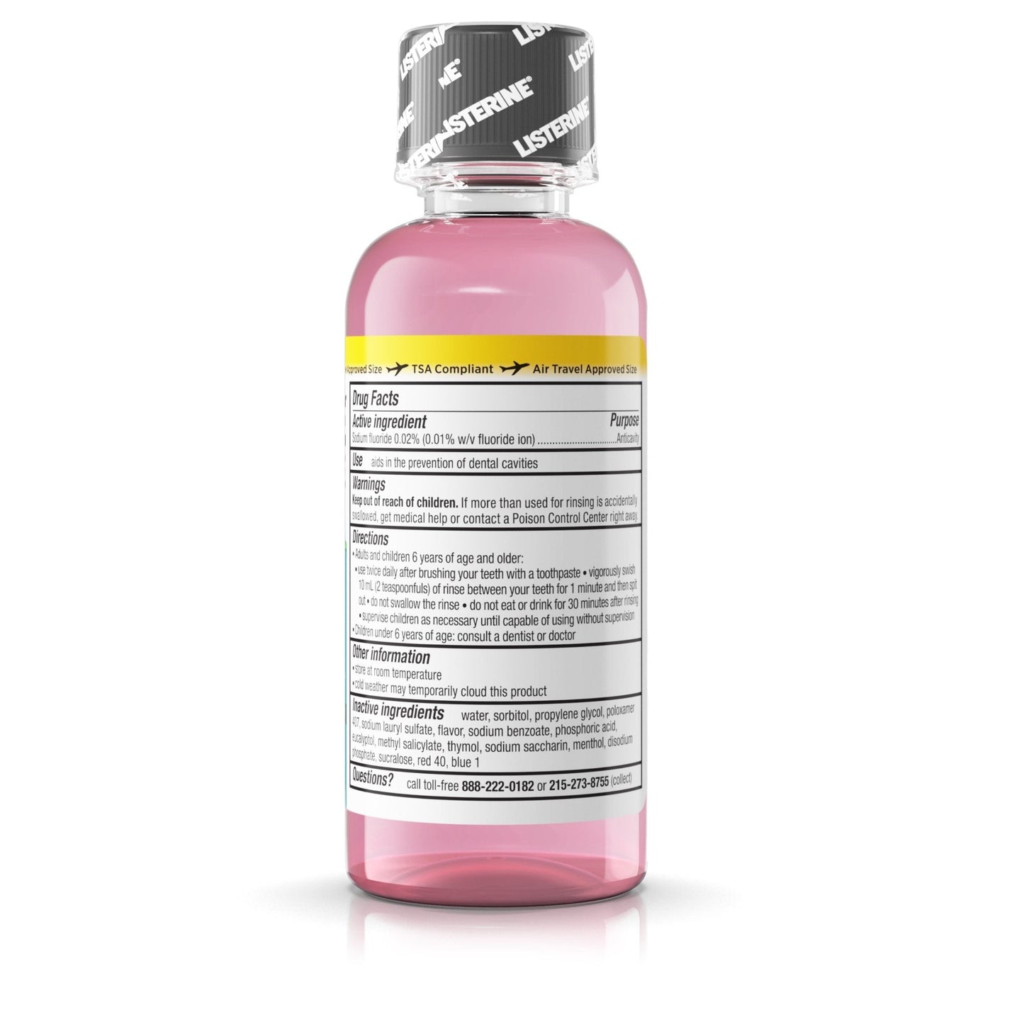 Listerine® Total Care Zero® Fresh Mint Mouthwash, 3.2 oz. Bottle 523066800