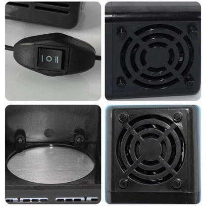 Mini USB Fridge Portable Cooler Beverage Drink Cans Cooler / Warmer Refrigerator for Car Laptop PC Computer Black Red Color 2025