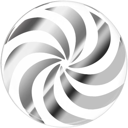 20mm Clear Acrylic Pinwheel Saddle Plug