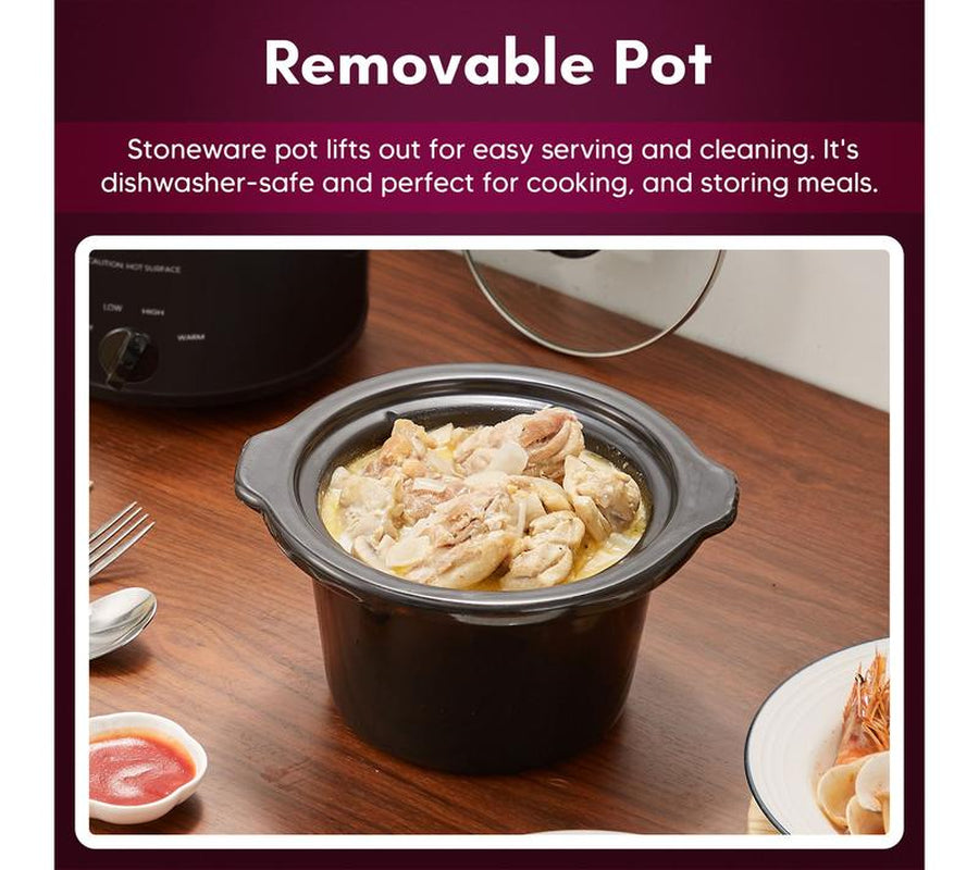 Elite Cuisine 1.5Qt. Mini Slow Cooker