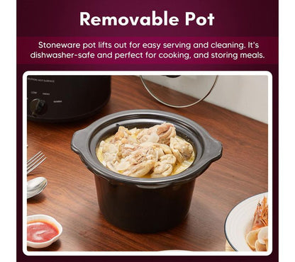 Elite Cuisine 1.5Qt. Mini Slow Cooker