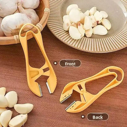 Garlic Peeler Manual Stainless Steel Garlic Skinner with Upgraded Double Blade Head for Quick and Complete Peeling Tool