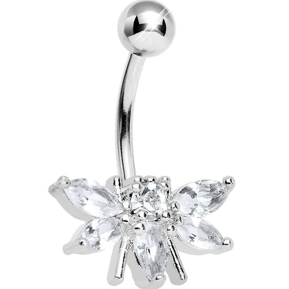 Crystalline Gem Honey Bee Belly Ring