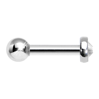3mm Clear Gem Tragus Cartilage Barbell Earring