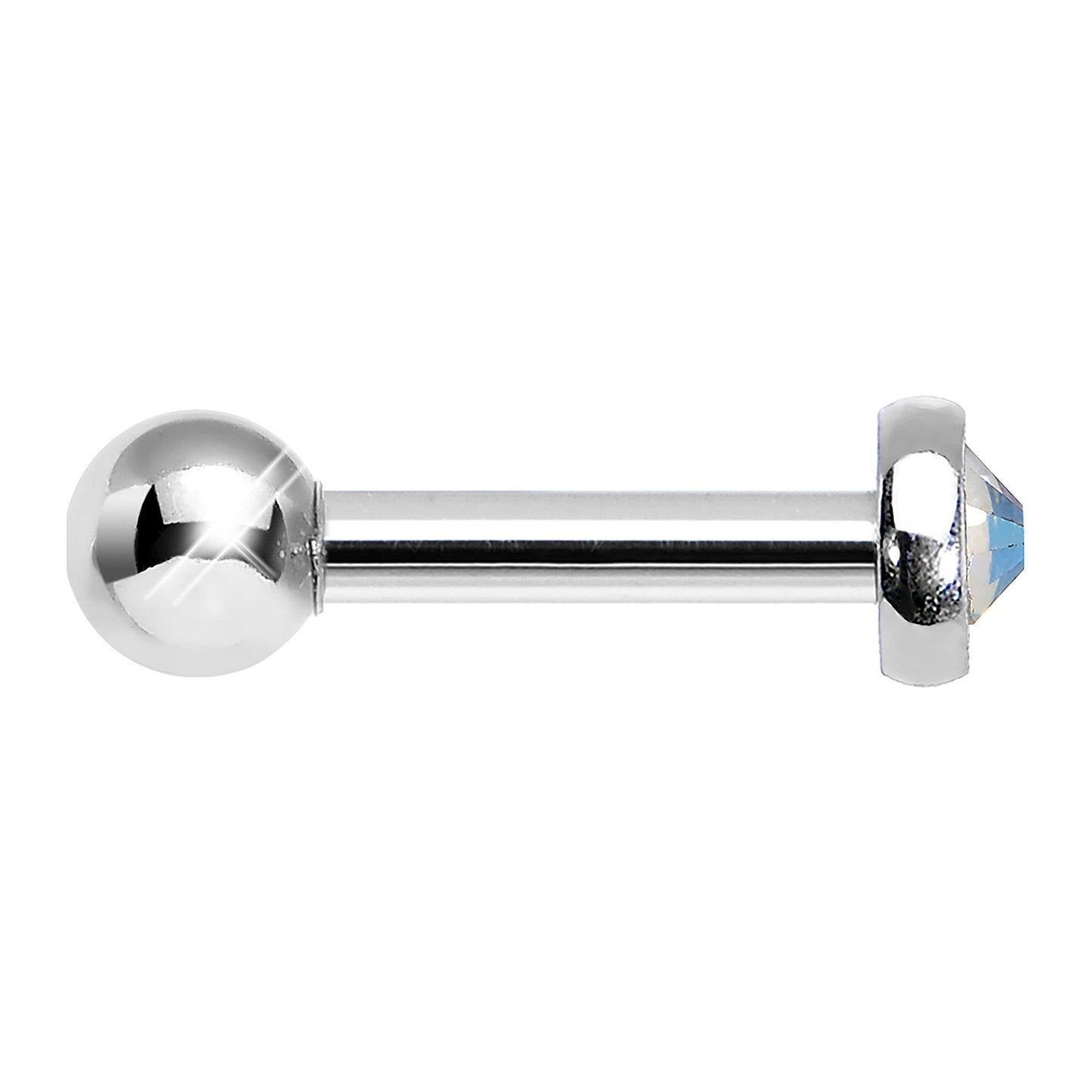 3mm Aurora Gem Tragus Cartilage Barbell Earring