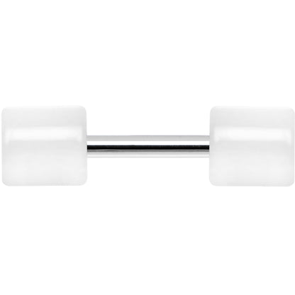 White Acrylic Cheater Plug Looks Like 6G