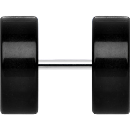 Black Acrylic Cheater Plug Set Looks Like 00G