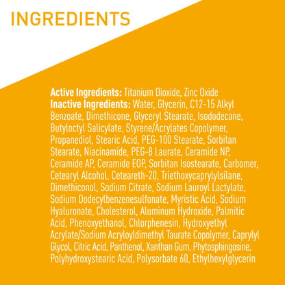 Sunscreen CeraVe® Hydrating Mineral Sunscreen Face SPF 30 Lotion 2.5 oz. Tube 60600051503
