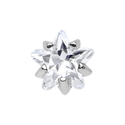 4mm Crystalline Cubic Zirconia Star Cartilage Tragus Earring