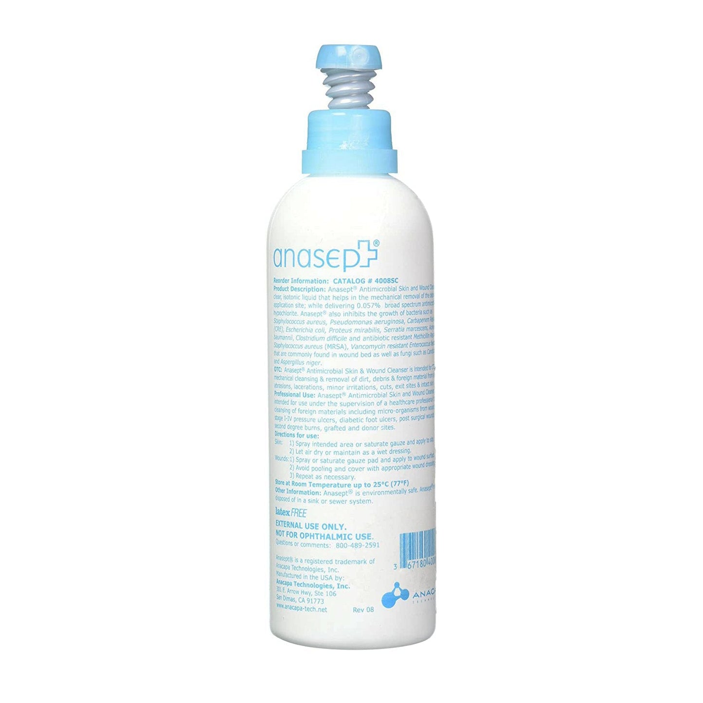 Anasept® Wound Cleanser, 8-ounce bottle 4008SC