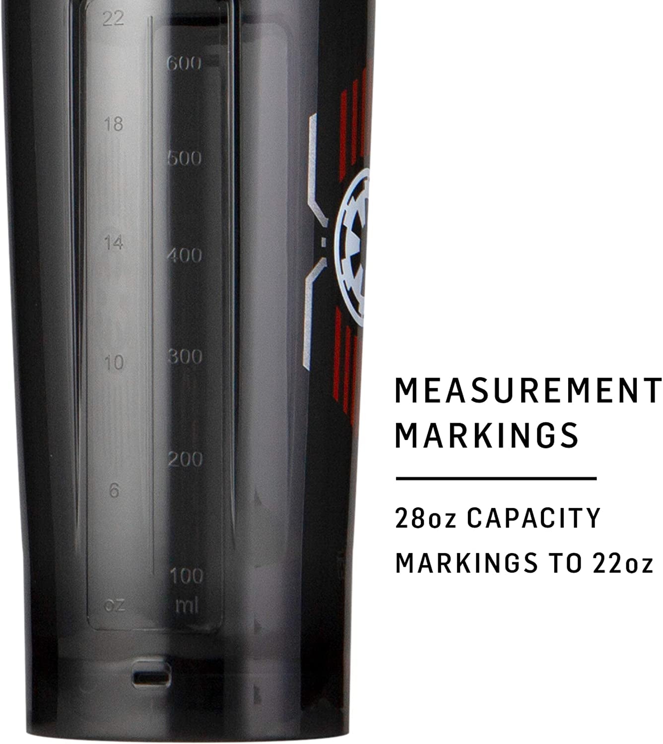 Star Wars Darth Vader Helmet Shaker Bottle - 28-Ounce Pro Series for Protein Shakes & Pre Workout