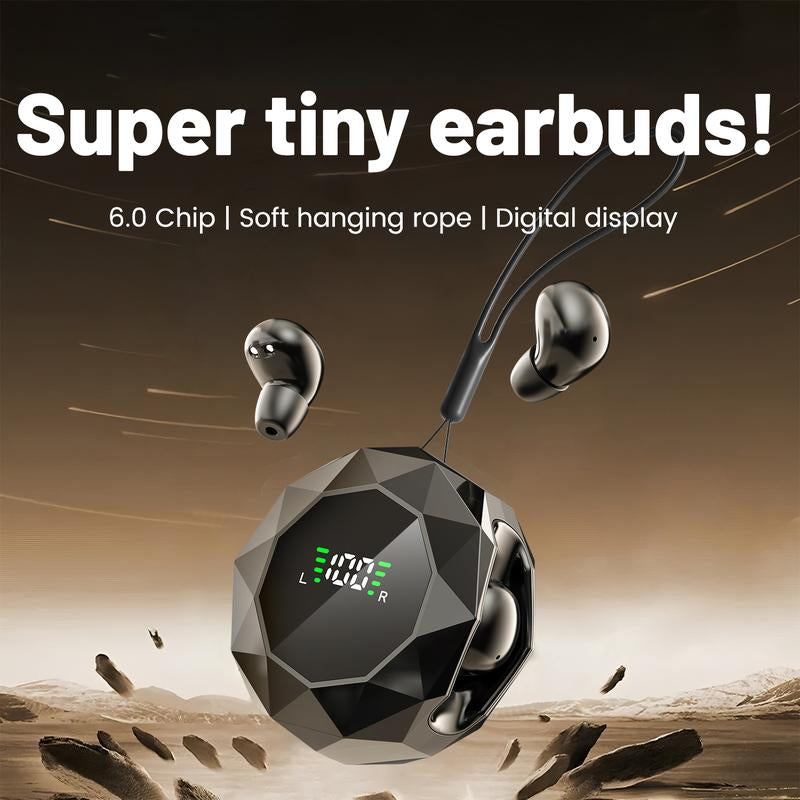 MSHUKCOE Mini Wireless Sleep Earbuds for Side Sleepers, Bluetooth 6.0 In-Ear Headphones with Noise Reduction,Ultra Small Hidden Earphones, Comfortable Fit for Long Wear & Deep Sleep&Work