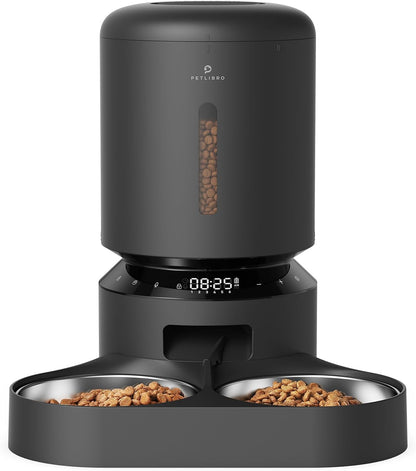 PETLIBRO Automatic Cat Feeder with Camera for Two Cats, 1080P HD Video with Night Vision, 5G Wifi Pet Feeder with Phone APP Control, 2-Way Audio for Cat & Dog, Low Food & Motion & Sound Alerts