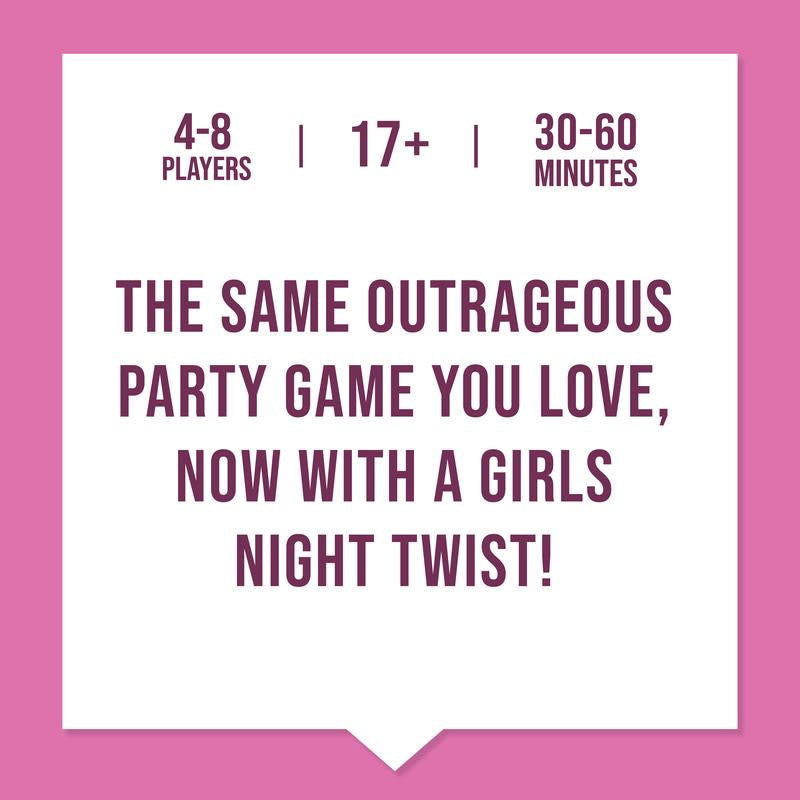 Never Have I Ever - the Ultimate Party Game for Bachelorette Parties, Ladies’ Nights, Girlfriends’ Game Nights, and Social Gatherings | Paddles Included | Intended for Mature Adult Women Ages 17+