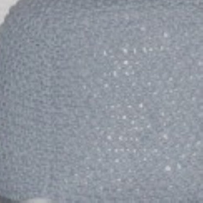Semi Rounded Pouf, Cable Knitted, Perfect Seating