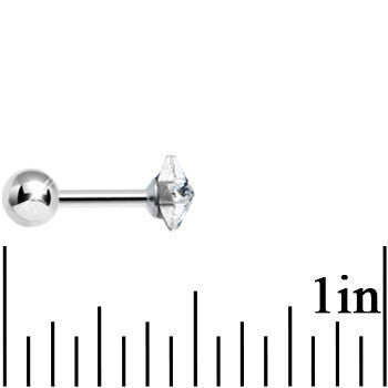 18G 1/4 Crystalline Gem Gleaming Star Tragus Cartilage Earring