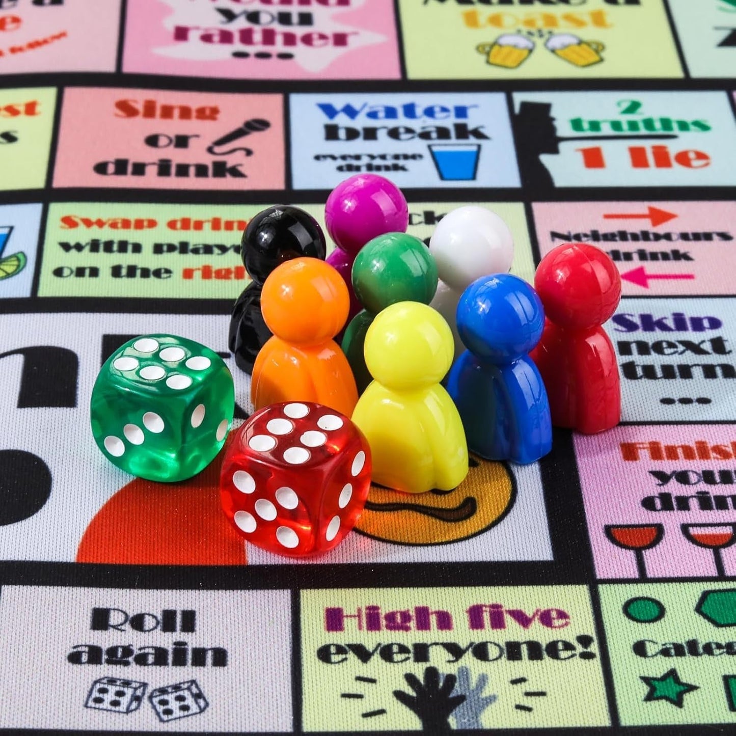 Drinking Board Games for Adults, Rubber Mat Drinking Board Game, Funny Party Int