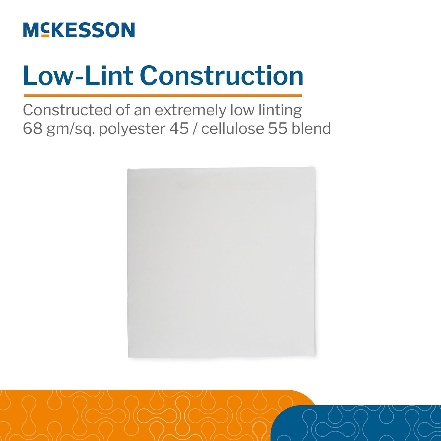 McKesson Cleanroom Wipes, 9 X 9 Inch MSWIP0909-20
